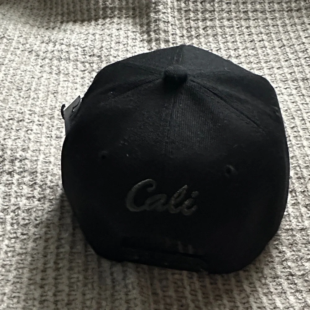 California Republic Black Snapback Hat